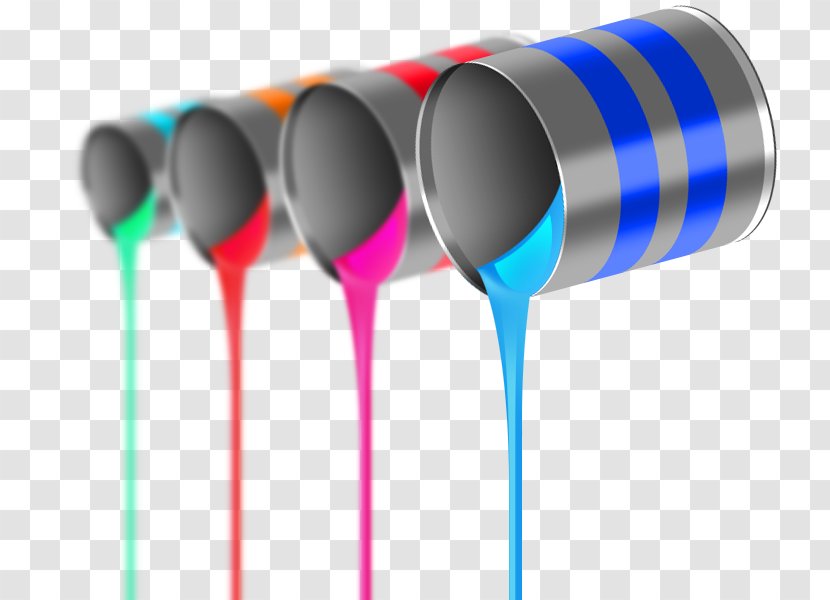 Paint Bucket Plastic - Multi Color Transparent PNG