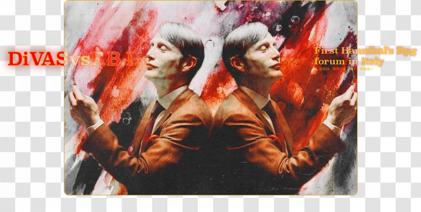Graphic Design Art Poster Desktop Wallpaper Blood - Watercolor - Hannibal Lecter Transparent PNG
