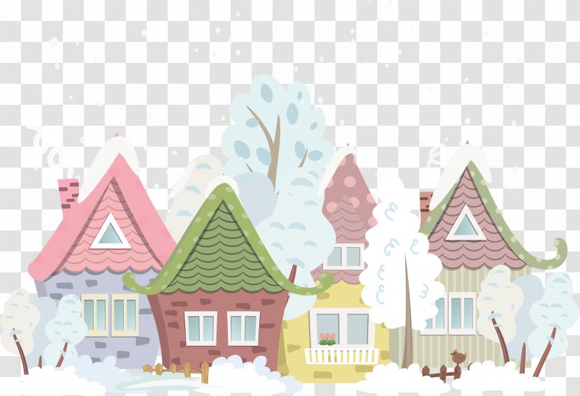 Royalty-free Photography Clip Art - Elevation - Vector Winter House Transparent PNG