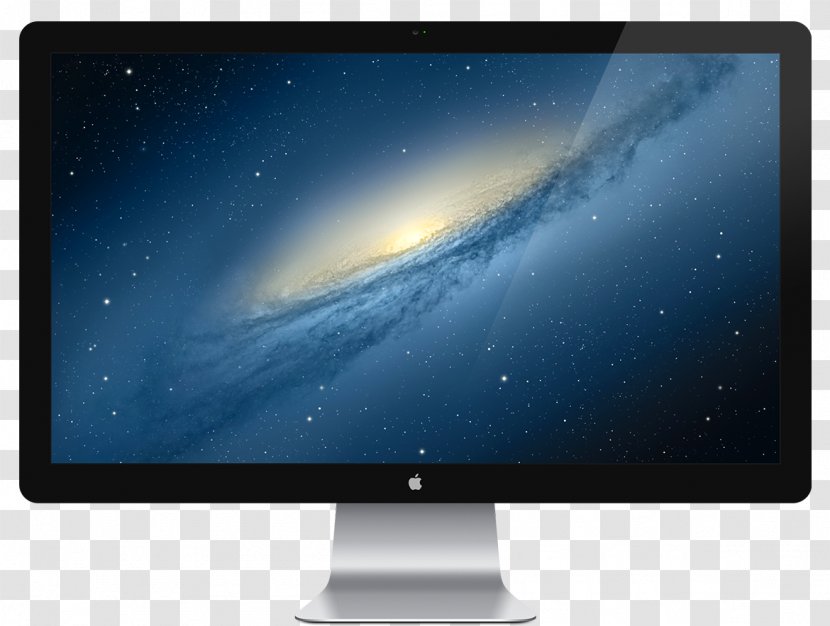 Apple Thunderbolt Display MacBook Pro Mac Mini Cinema - Monitor - Floating Island Transparent PNG