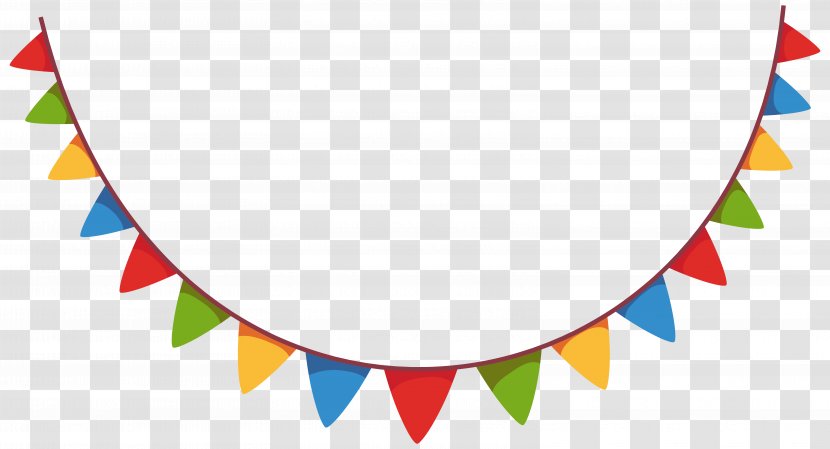 Paper Flag Banner Bunting Pennon - Cartoon - Decorate Cliparts Transparent PNG