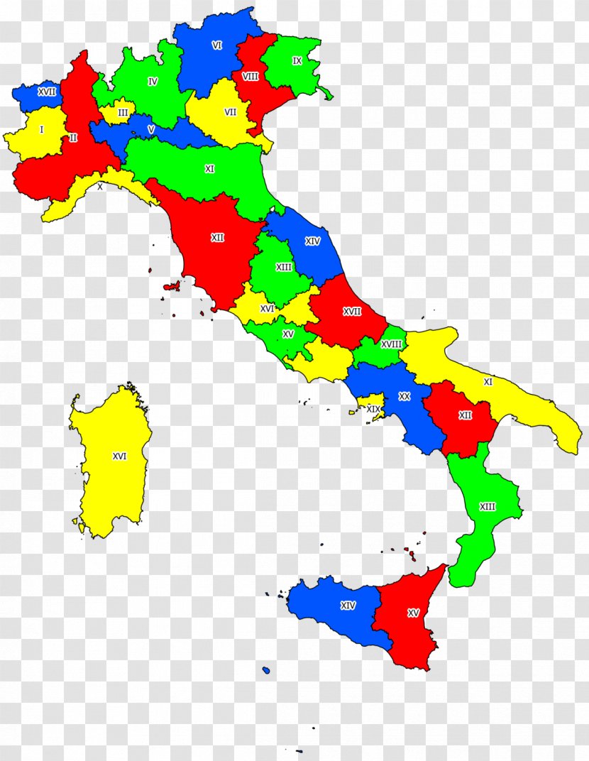 Regions Of Italy Piedmont Map Clip Art Transparent PNG