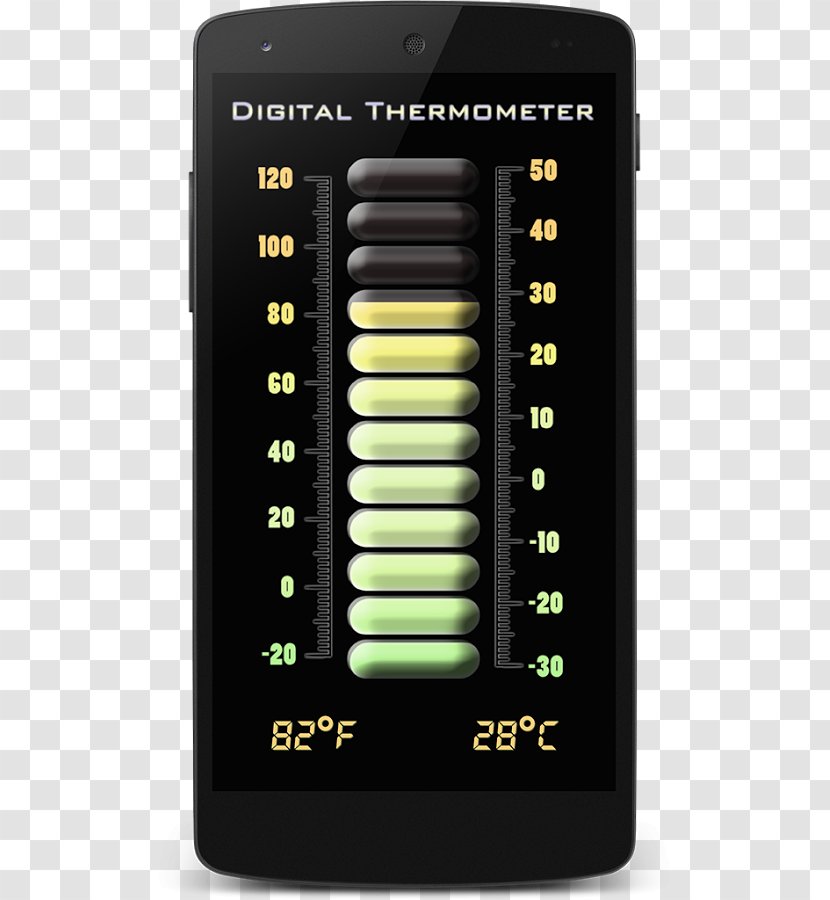 Mobile Phones Thermometer Temperature - Android Transparent PNG