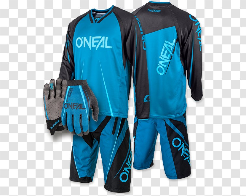 Sports Fan Jersey O'neal Element FR LS Bicycle Clothing - Silhouette - Blue Racer Midstream Llc Transparent PNG