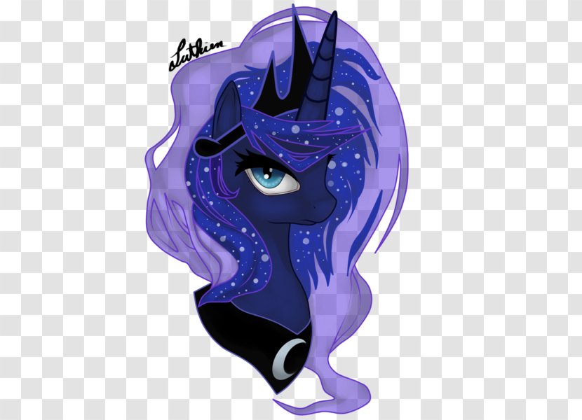 Princess Luna My Little Pony Fan Art - Cobalt Blue Transparent PNG