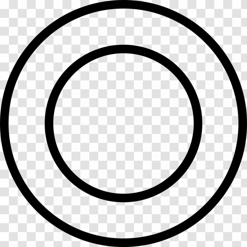 Circle White Bullseye Clip Art - Monochrome Transparent PNG