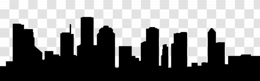 Houston Skyline Downtown Northpoint Electric Drive - Art - City Silhouette Transparent PNG