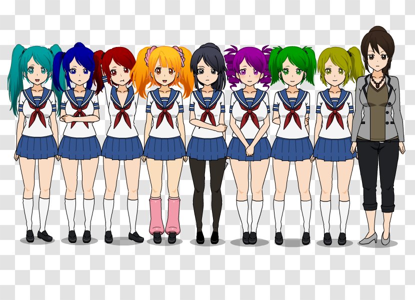 Yandere Simulator School Uniform The Skin I'm In Maleeka Madison - Heart Transparent PNG