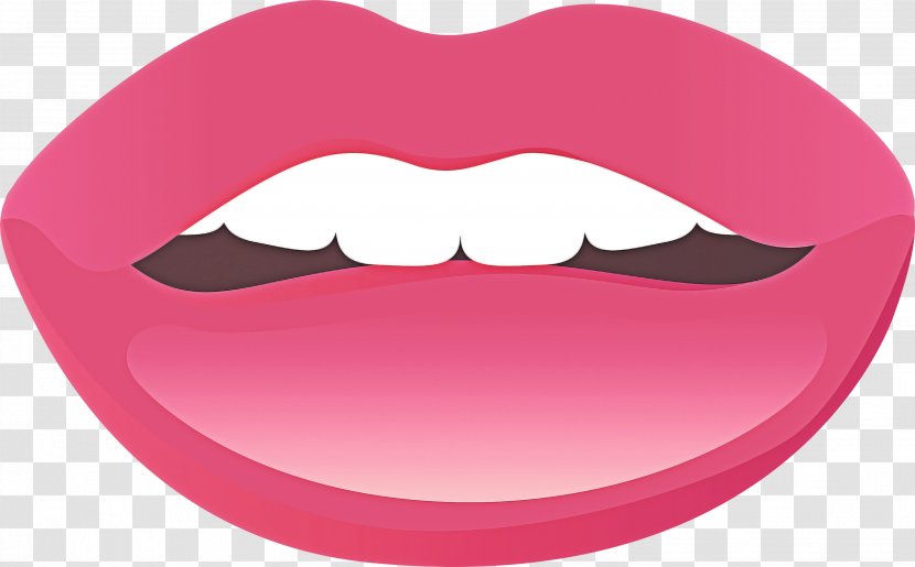 Lip Mouth Red Pink Face - Chin Smile Transparent PNG
