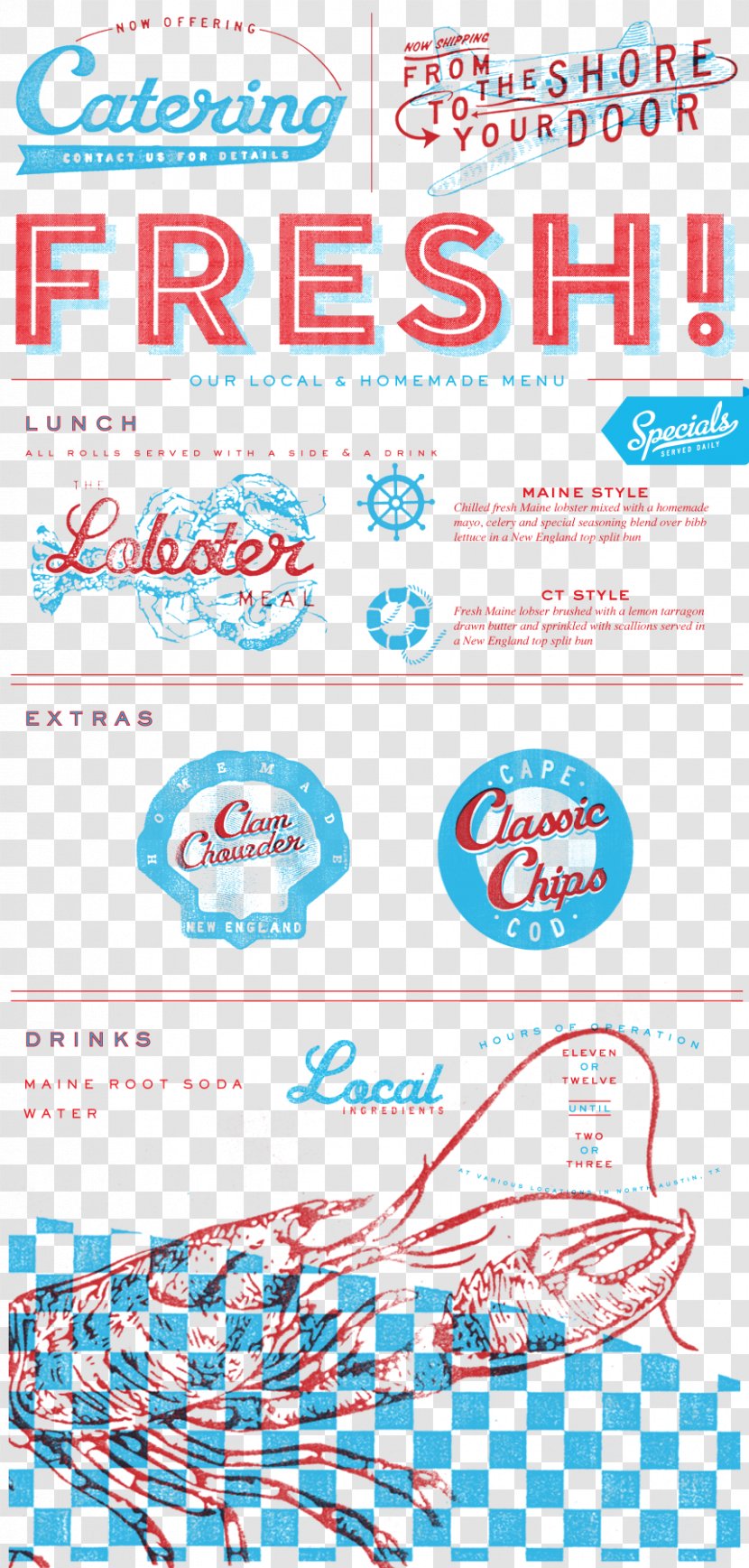 Lobster Garbo's Cuisine Of New England Austin Food - Cousins Maine - Trucks Transparent PNG