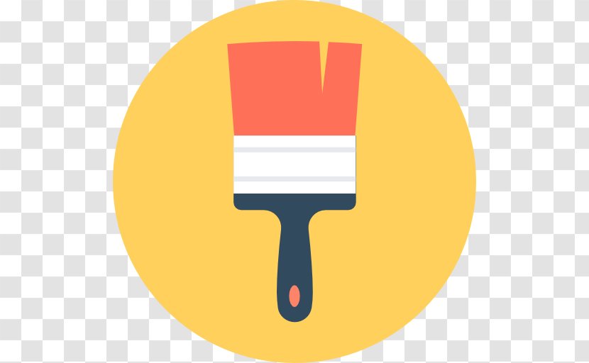 Paint Brush - Symbol - Yellow Transparent PNG