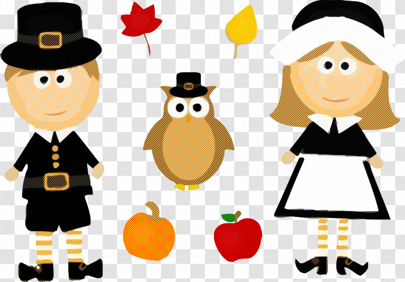Thanksgiving Couple Owl Transparent PNG