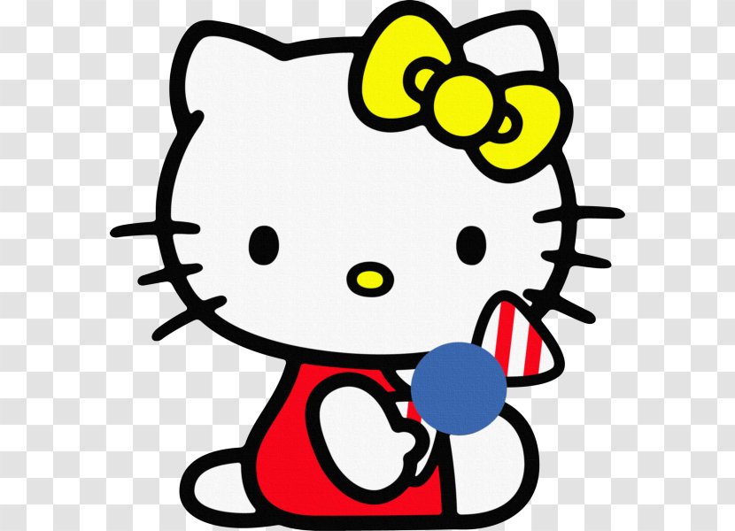 Hello Kitty Wall Decal Bumper Sticker - Advertising - Yellow Transparent PNG