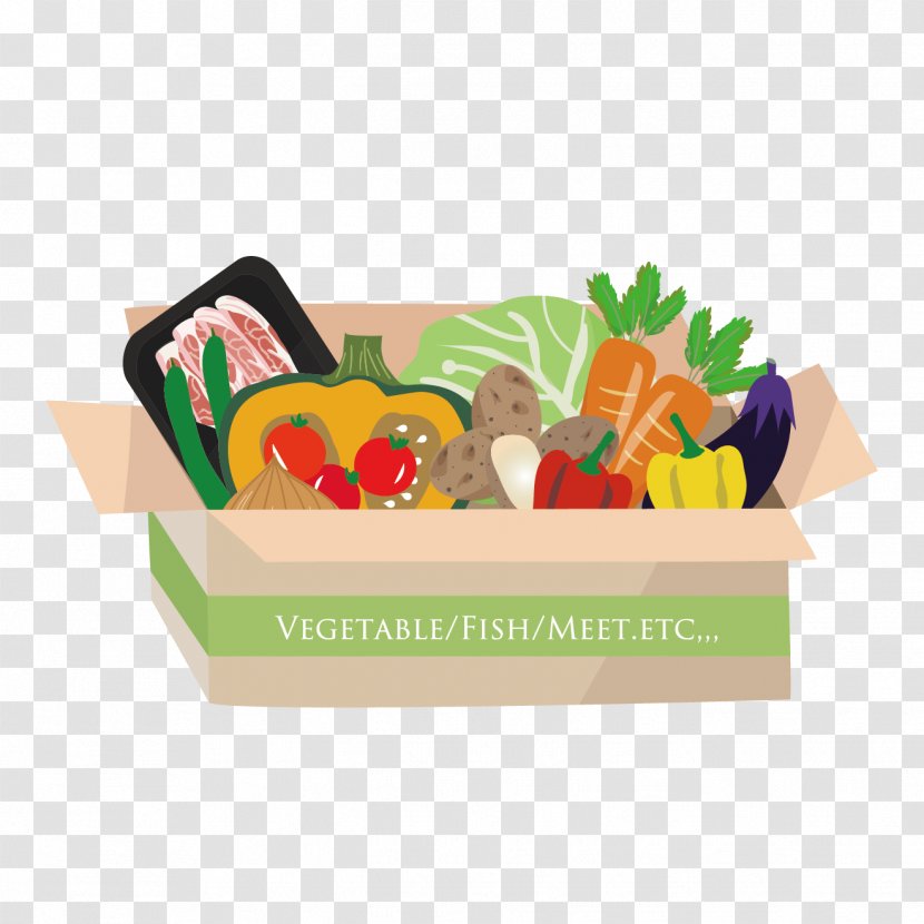 Food Delivery Vegetable Sushi Ramen - Box Transparent PNG