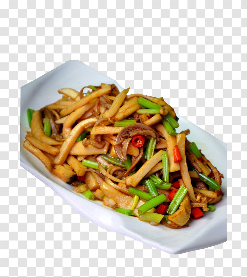 Lo Mein Chow Pleurotus Eryngii Yakisoba Chinese Noodles - Mie Goreng - Mushroom Fried Dusi Transparent PNG