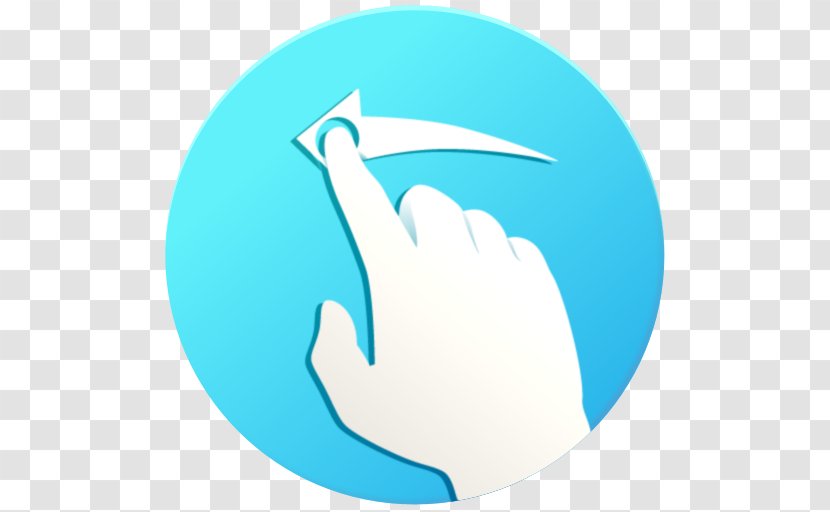 Thumb Clip Art Logo - Aqua Transparent PNG
