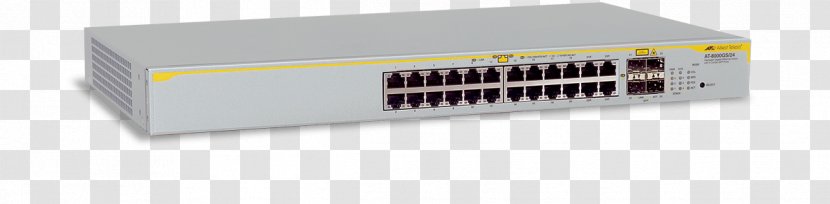 Allied Telesis Network Switch Small Form-factor Pluggable Transceiver Stackable Computer - Electronic Device - Router Transparent PNG