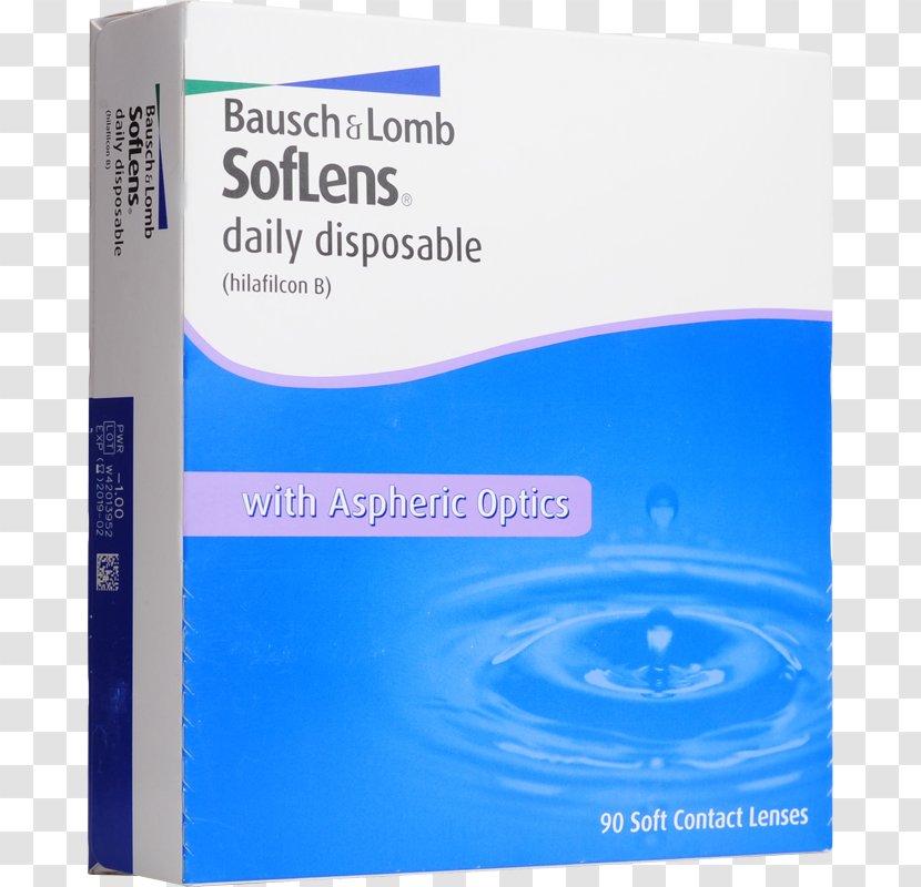 Contact Lenses Bausch + Lomb SofLens Daily Disposable & 59 - Water - Linzy Transparent PNG