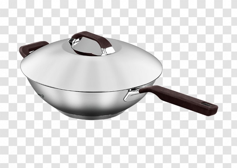 Frying Pan Wok Stainless Steel Kitchen - Serveware Transparent PNG