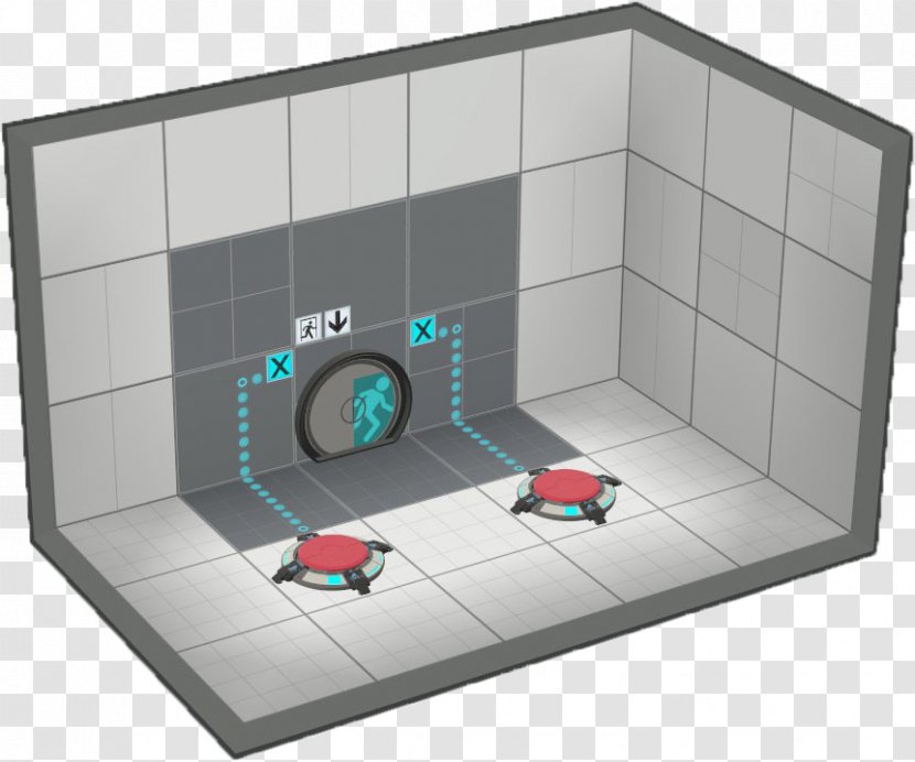 Portal 2 AND Gate Logic Puzzle - And Transparent PNG