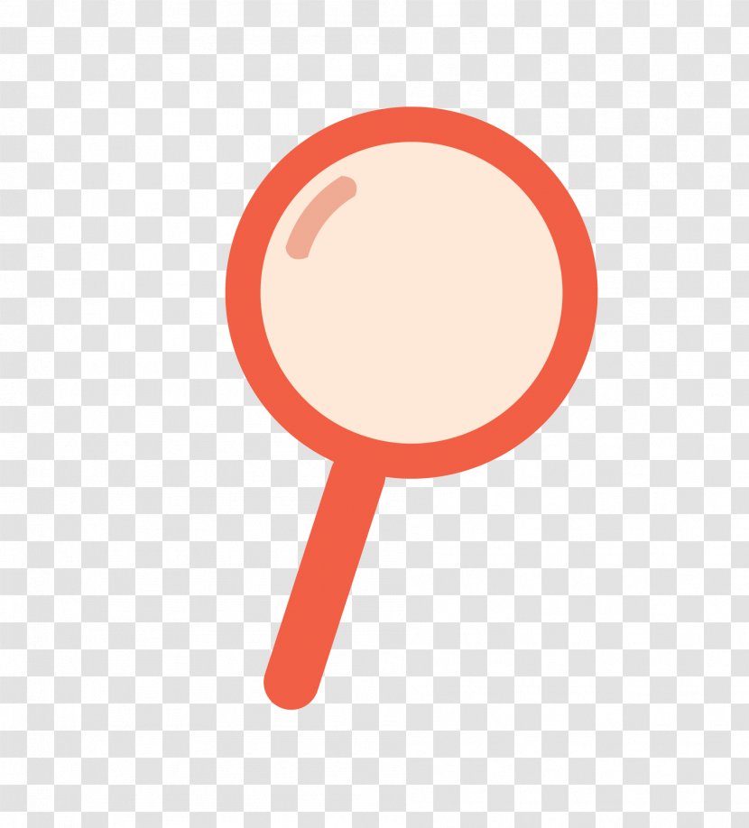 Magnifying Glass Euclidean Vector - Red - Color Cartoon Transparent PNG