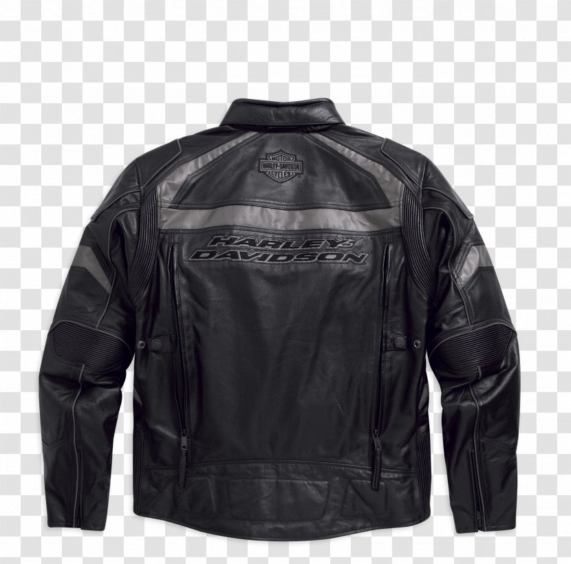 Leather Jacket Harley-Davidson Giubbotto Motorcycle - Textile Transparent PNG