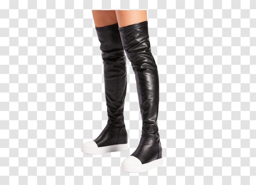 Riding Boot Wedge Artificial Leather - Heart - Thighhigh Boots Transparent PNG