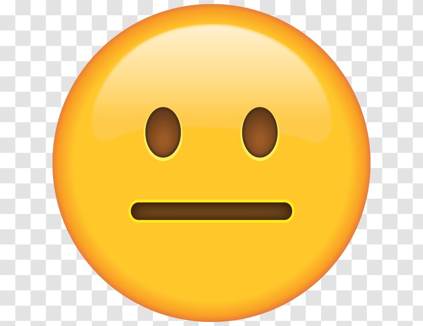 Emoji Smiley Emoticon Blank Expression Feeling - Face Transparent PNG