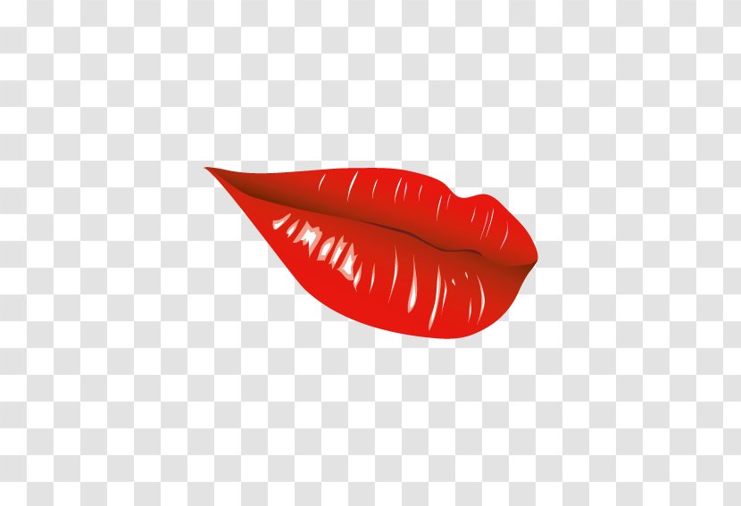 Lipstick Kiss Euclidean Vector - Smile - Lips Transparent PNG