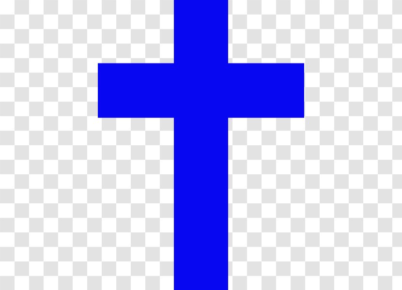 Clip Art - Electric Blue - Cross Transparent PNG