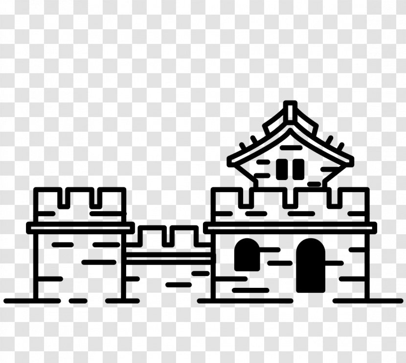 Area Rectangle Monochrome White - Great Wall Of China Transparent PNG