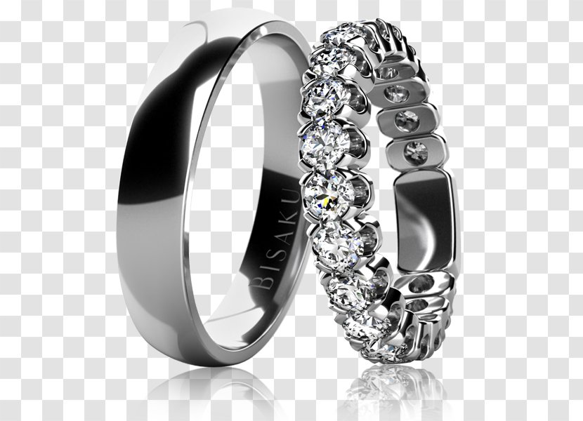 Wedding Ring Engagement Bisaku Gold - Metal - Model Transparent PNG