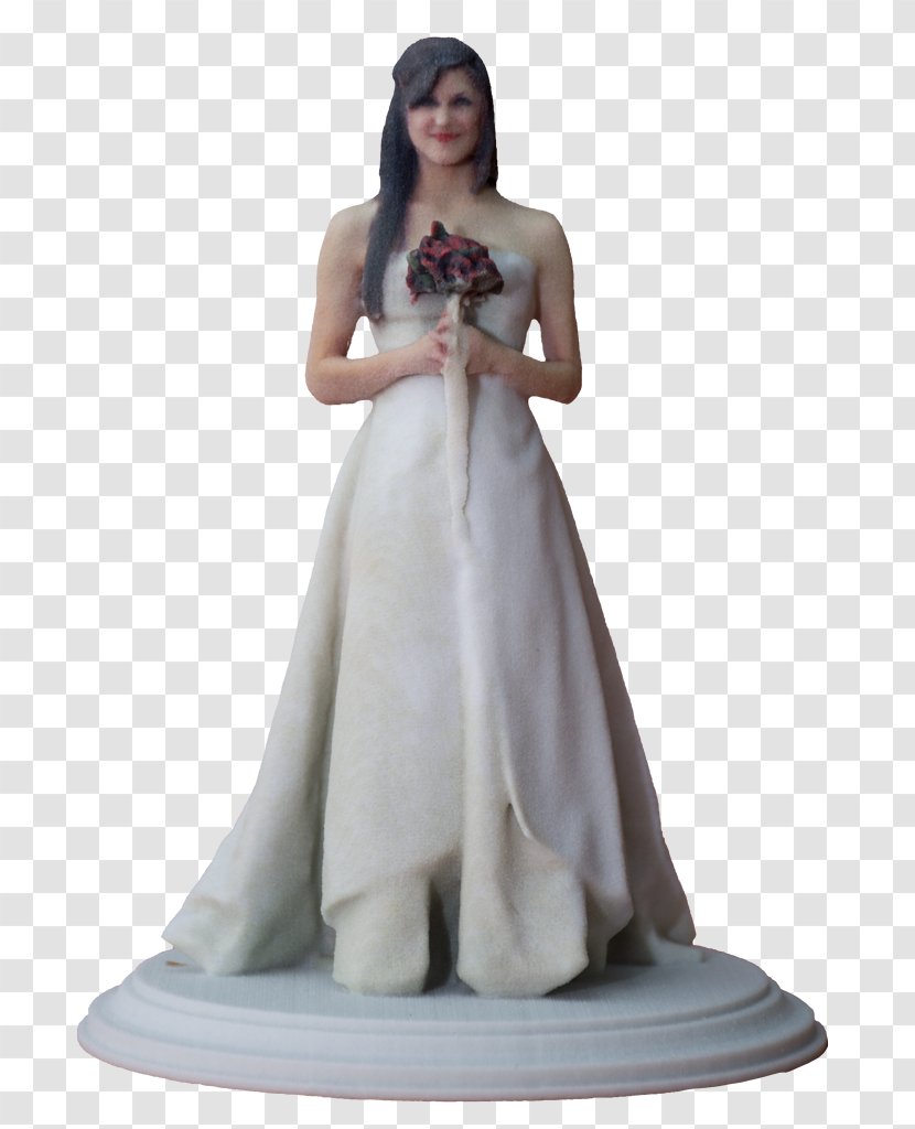 Wedding Dress Bride Gown - Figurine Transparent PNG