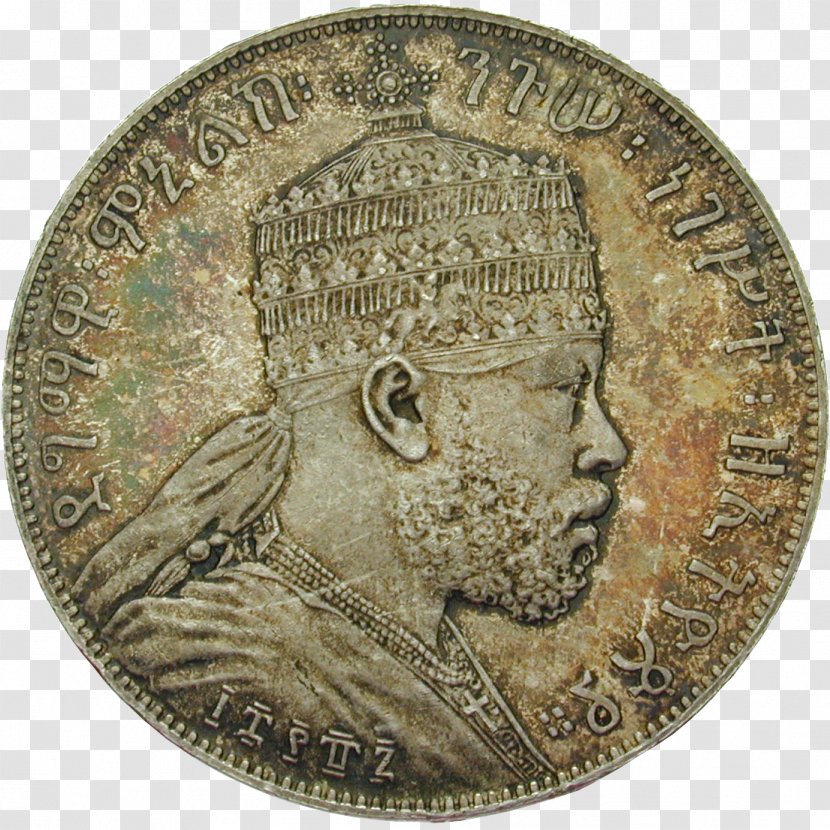 Trade Coin Ethiopian Empire Maria Theresa Thaler - Medal Transparent PNG