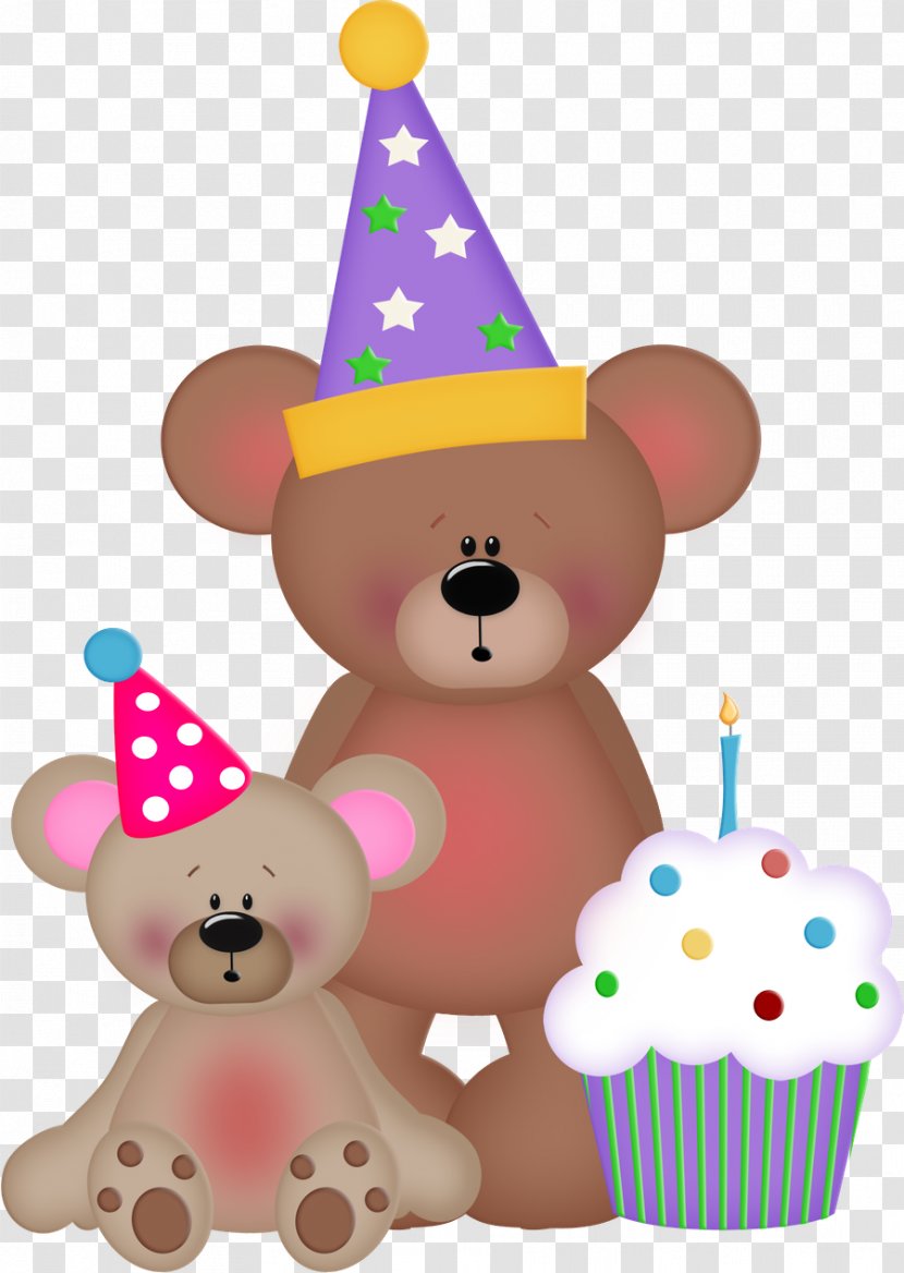 Bear Birthday Cake Clip Art - Watercolor - Cartoon Childlike Transparent PNG