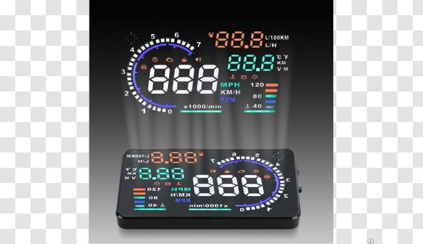 Car Automotive Head-up Display On-board Diagnostics OBD-II PIDs - Technology Transparent PNG