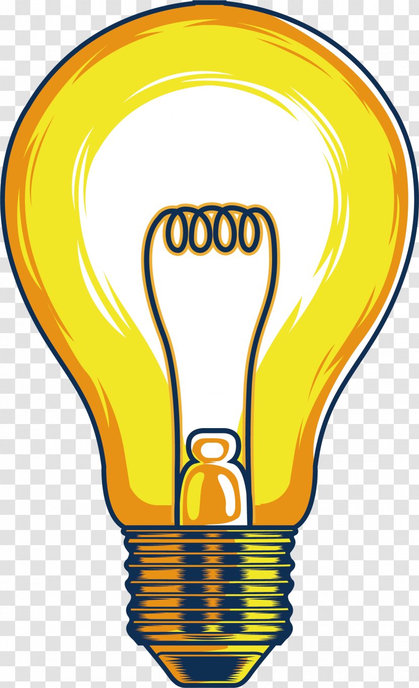 Incandescent Light Bulb Lamp Clip Art - Fixture - Vector Transparent PNG