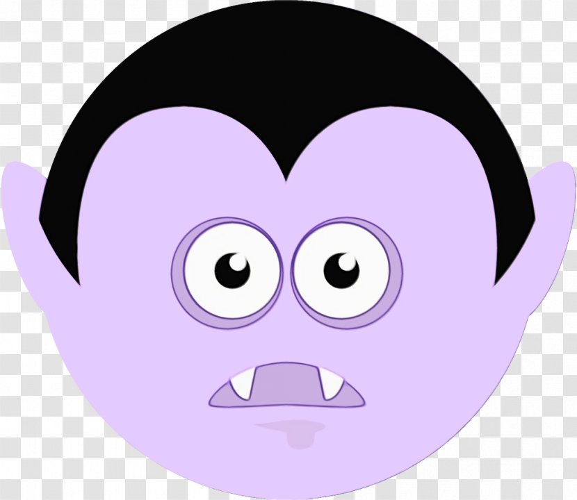 Face Purple Violet Facial Expression Head - Cartoon - Cheek Pink Transparent PNG