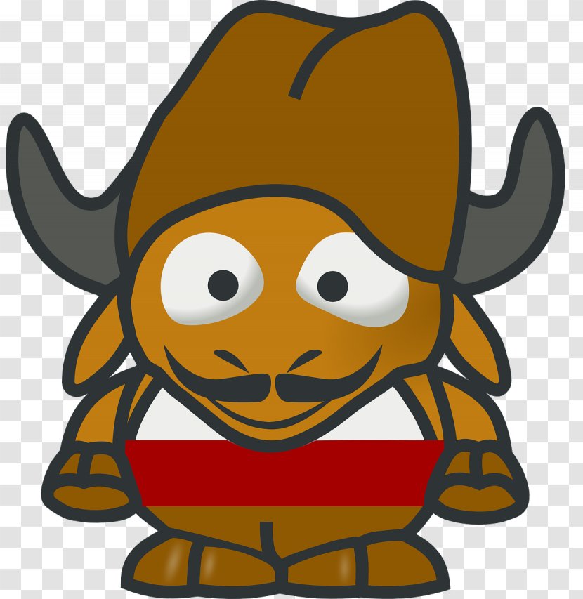 Wildebeest GNU Clip Art - Cartoon Horn Transparent PNG