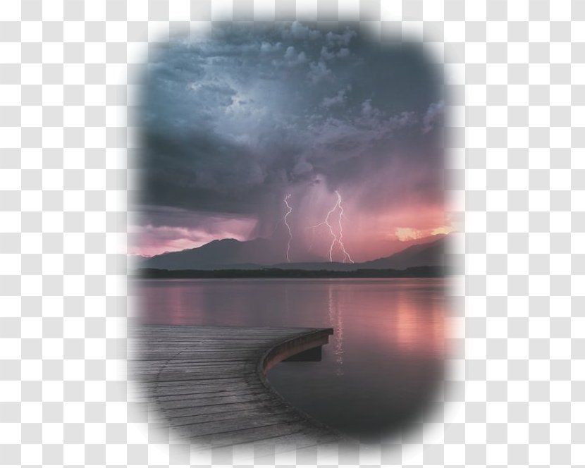 Cumulus Thunderstorm Lightning Cloud - Horizon - Storm Transparent PNG