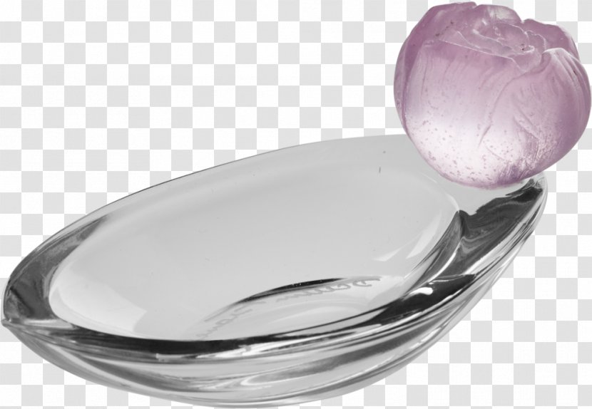 Lead Glass Tableware Daum Bowl - Monstera Transparent PNG