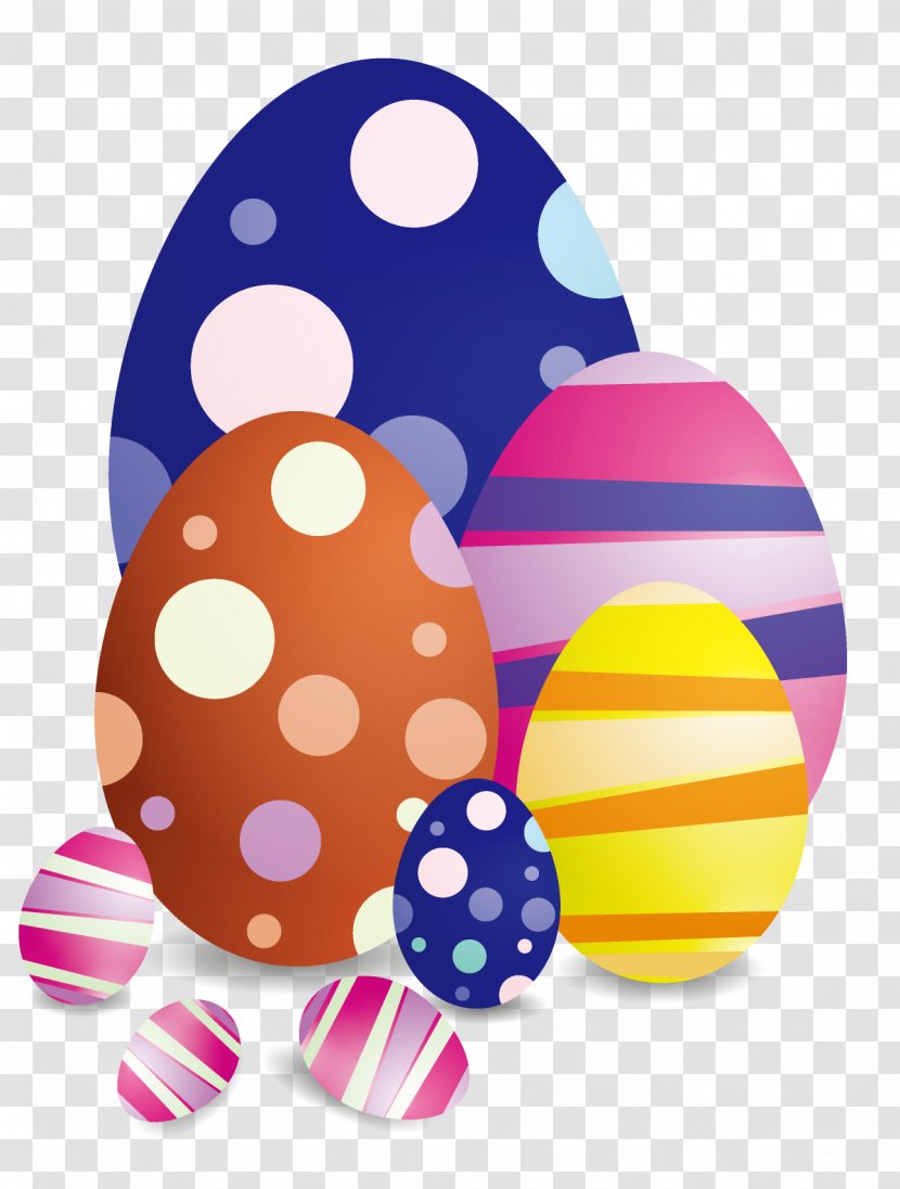 Easter Egg Clip Art Hunt - Decorating - Single Eggs Transparent PNG