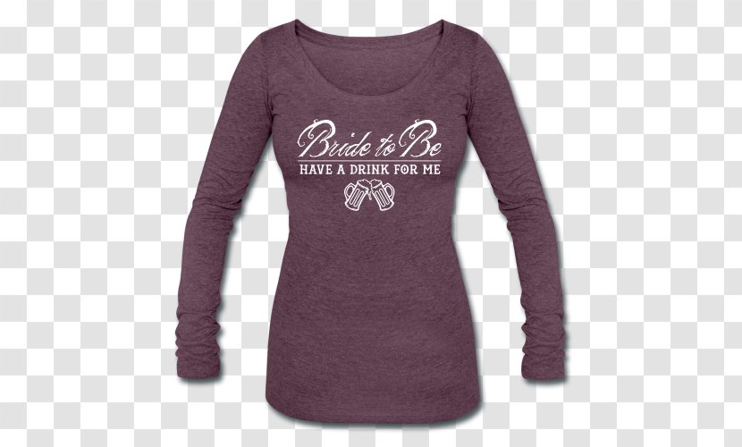 Long-sleeved T-shirt Hoodie - Scoop Neck - Bachelorette Transparent PNG