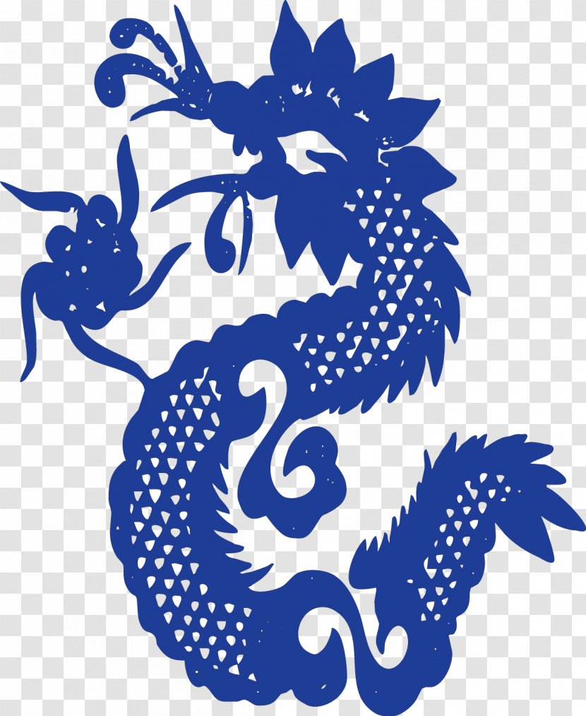 Chinese Dragon Blue And White Pottery Clip Art - Pattern Transparent PNG