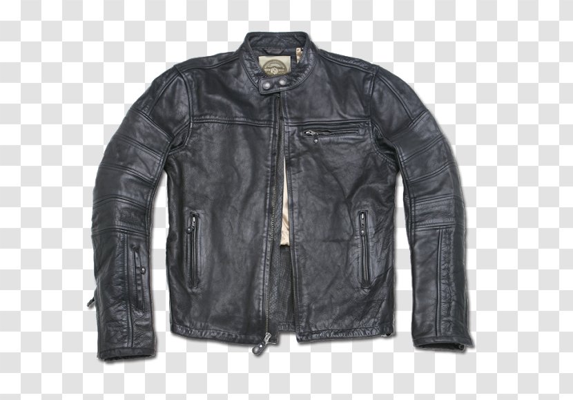 Motorcycle Leather Jacket Café Racer - Coat Transparent PNG
