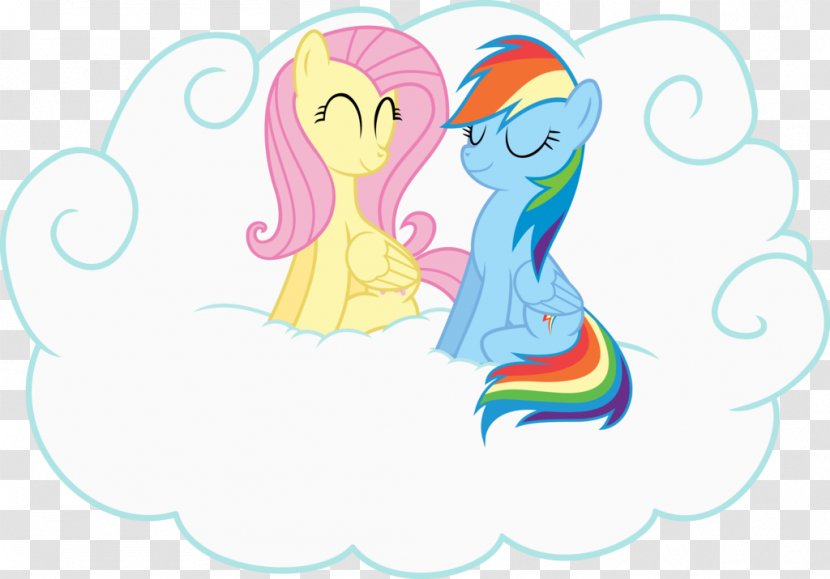 Fluttershy Rainbow Dash Rarity DeviantArt - Watercolor - Ulysses Transparent PNG