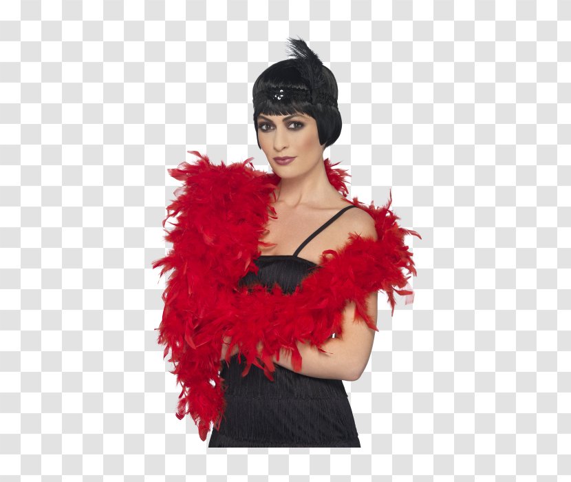 Feather Boa Costume Party Red - Clothing Accessories Transparent PNG
