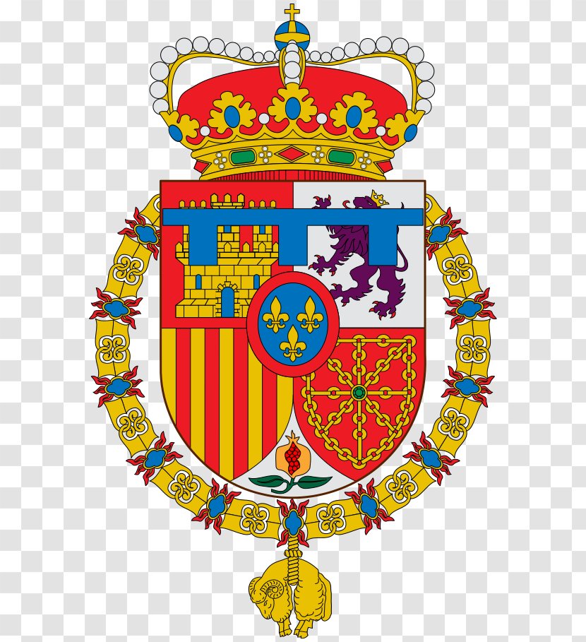 Coat Of Arms The King Spain Monarchy House Bourbon Order Golden Fleece - Asturias Transparent PNG