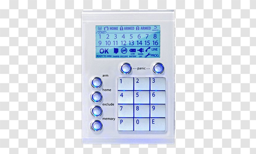 Security Alarms & Systems Alarm Device False Telephone Telephony - Numeric Keypad - Electric Battery Transparent PNG