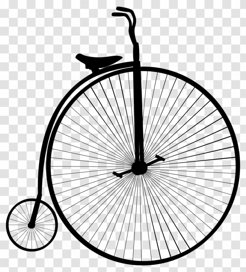 Penny-farthing Bicycle Wheels Cycling - Vintage Cyclist Transparent PNG